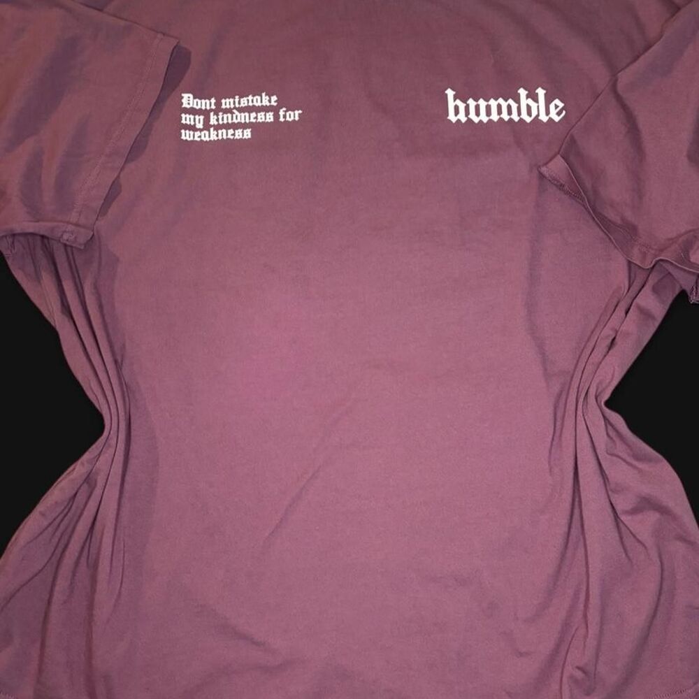 Humble Streetwear Graphic Tee Mauve Size 2X NWOT Praying Hands Grunge Gothic